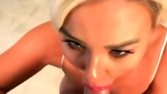 Blonde Slut Blowjob Cumshot Facial
