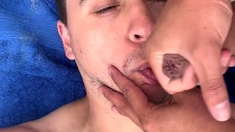 Gay straight amateur gloryhole blowjob cumshot facial