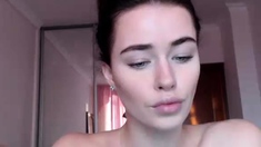 Hottest brunette solo webcam masturbation 2