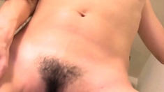 Hairy girl from germany fingering snatch